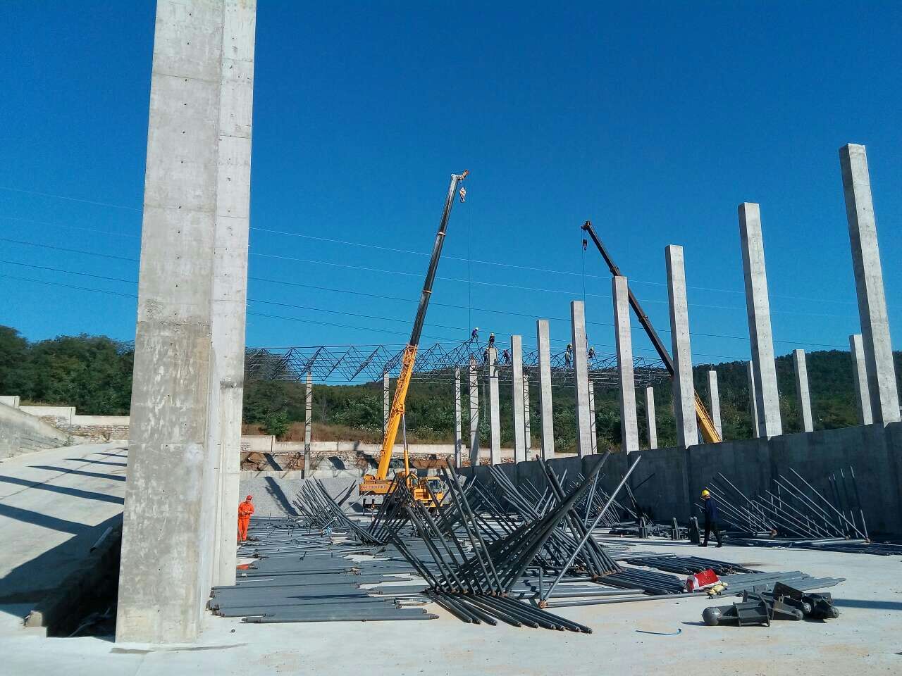 威海攪拌站網架